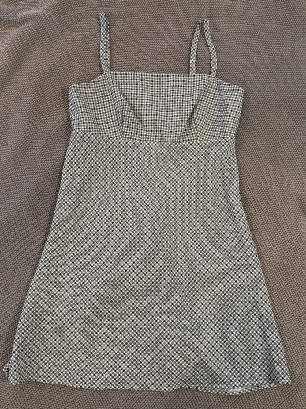 GAP Black and White Checkered Slip Dress NWT